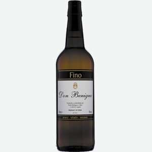 Вино Don Benigno Fino Sherry 0.75л.
