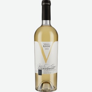 Вино Villa Krim  Шардоне (Крым ЗГУ) сух.бел. 13% 0,75, 0,75, 13