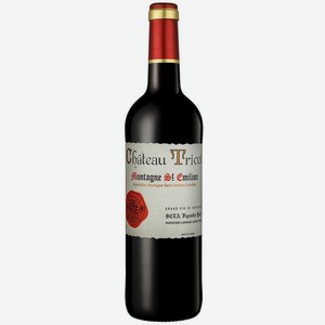 Вино Шато Трико Монтань Сент-Эмильон AOC BORDEAUX Красное Сухое 0.75л