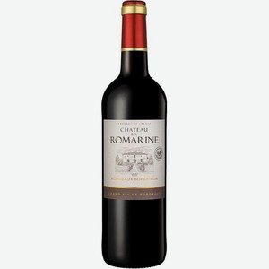 Вино Шато Ля Ромарин AOC BORDEAUX SUPERIEUR Красное Сухое 0.75л