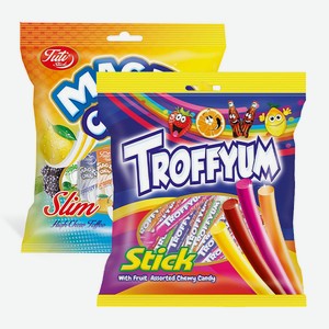 Жевательные Конфеты С Фруктовым Вкусом Тути Магик, Троффиум Ассорти 150гр