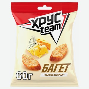 Сухарики Хрусteam Багет Сыр, 60 г