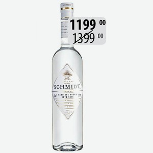 Водка Шмидт Суприм 40% 0,5л