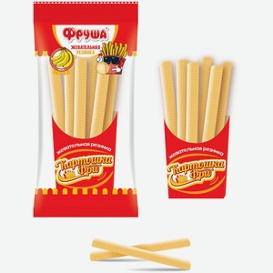 Жевательная резинка Фруша «Картошка Фри» со вкусом банана 24 г