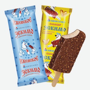 Мороженое Эскимо Пломбир С Аром.ванили В Шок.глаз С Арах Бзмж Ижмолоко 60гр