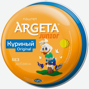 Паштет АРГЕТА, Юниор, куриный, 95г