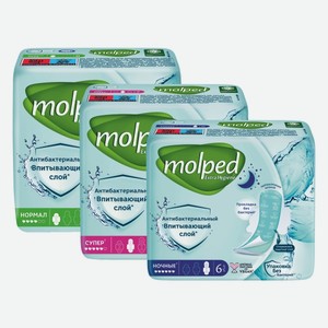 Прокладки женские Molped в ассортименте 8 шт, 6 шт, 7 шт