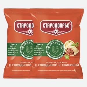 Пельмени Отборные Медвежье ушко говядина, свинина 430 г
