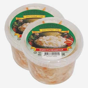 Капуста квашеная шинкованная Застолье 450 г