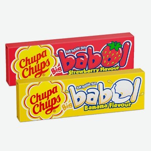 Жевательная резинка БИБ БАБОЛ со вкусом банана, клубники 21гр