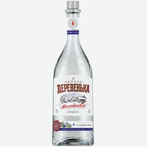 Водка ЗИМНЯЯ ДЕРЕВЕНЬКА можжевеловая, 0.5л