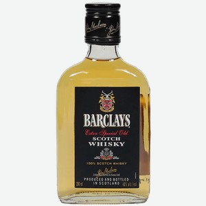 Виски Barclays Blended Scotch Whisky 40% 0.2 л.