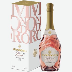Игристое вино и шампанское Mondoro Prosecco DOC Rose Campari (gift box) 11% 0.75 л.