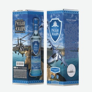 Водка Squadra Russa Plane (gift box) 40% 0.7 л.