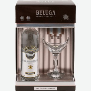 Водка Beluga Noble (gift box with a glass) 40% 0.7 л.