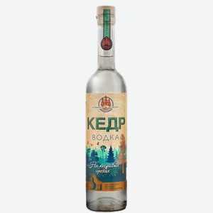 Водка Cedar On Pine Nuts 40% 0.5 л.