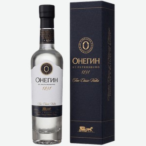 Водка Onegin (gift box) 40% 0.7 л.