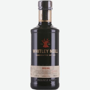 Джин Whitley Neill Original Handcrafted Dry Gin 43% 0.2 л.