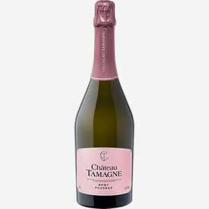 Игристое вино и шампанское Chateau Tamagne Brut Rose Kuban . Tamanskiy Poluostrov Kuban-Vino 12.5% 0.75 л.