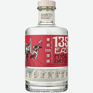 Джин 135 East Hyogo Dry Gin Kaikyo 42% 0.7 л.