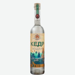 Водка Cedar On Pine Nuts 40% 0.7 л.