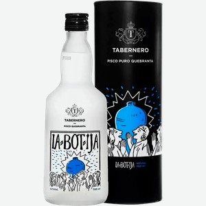 Писко La Botija Puro Quebranta Tabernero (gift box) 40% 0.7 л.
