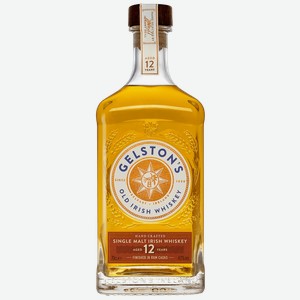 Виски Gelston s Old Rum Cask Finish 12 y.o. Single Malt Irish Whisky 40% 0.7 л.