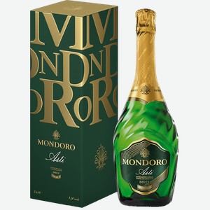 Игристое вино и шампанское Mondoro Asti DOCG Campari (gift box) 7.5% 0.75 л.