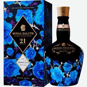 Виски Chivas Regal Royal Salute 21 y.o. Richard Quinn Black Blended Scotch Whisky (gift box) 40% 0.7 л.