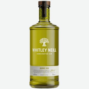 Джин Whitley Neill Quince Handcrafted Dry Gin 43% 0.7 л.