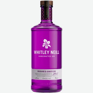 Джин Whitley Neill Rhubarb & Ginger Handcrafted Dry Gin 43% 0.7 л.
