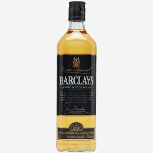 Виски Barclays Blended Scotch Whisky 40% 1 л.
