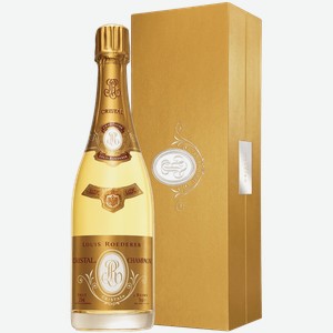 Игристое вино и шампанское Cristal Brut Champagne AOC Louis Roederer (gift box) 12% 0.75 л.