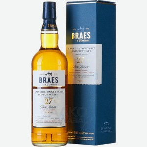 Виски Braes of Glenlivet 27 y.o. Single Malt Scotch Whisky (gift box) 48% 0.7 л.