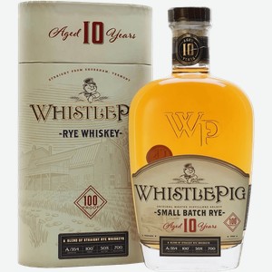 Виски WhistlePig 10 y.o. Rye Whiskey (gift box) 50% 0.7 л.