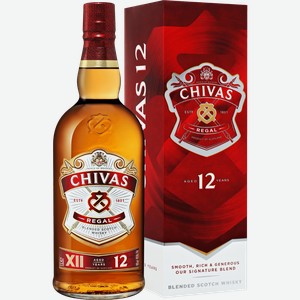 Виски Chivas Regal 12 y.o. blended scotch whisky (gift box) 40% 0.7 л.
