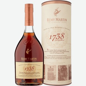 Коньяк Remy Martin 1738 Accord Royal (gift box) 40% 0.7 л.