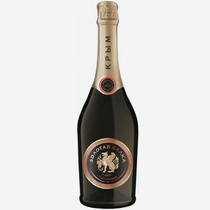 Вино игристое Золотая Балка з/г/у Крым российское розовое полусладкое 12,5% 0,75л