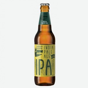 Пиво IPA светлое пастеризованное 5,9% 0,45л стекло Волковская Пивоварня