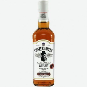 Виски купаж. Крейзи Чарли традиционный (40%) 0,7 л, Италия
