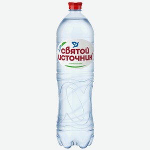 Вода питьевая газированная ТМ Святой источник 1,5л