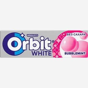 Жевательная резинка ORBIT Белоснежный Bubblemint, Россия, 13,6 г