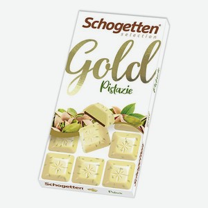 Шоколад Schogetten белый с дробленой фисташкой 100 г