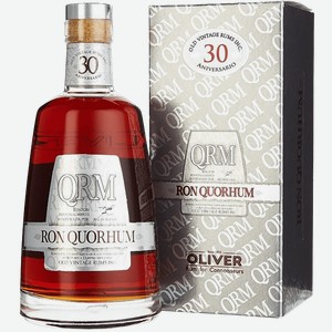 Ром Quorhum Anniversario 30 Anos Solera (gift box) 40% 0.7 л.