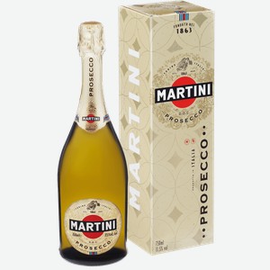 Игристое вино и шампанское Martini Prosecco DOC (gift box) 11.5% 0.75 л.