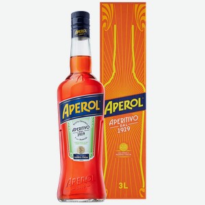 Ликёр Aperol (gift box) 11% 3 л.