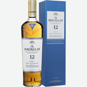 Виски Macallan Triple Cask Matured Highland Single Malt Scotch Whisky 12 y.o. (gift box) 40% 0.7 л.