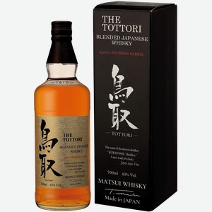 Виски The Tottori Bourbon Barrel Blended Japanese Whisky (gift box) 43% 0.5 л.