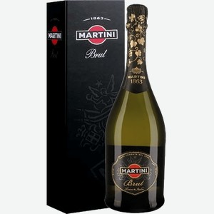 Игристое вино и шампанское Martini Brut (gift box) 11.5% 0.75 л.