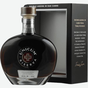 Ликёр Zwack Unicum Riserva (gift box) 40% 0.7 л.